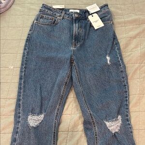 Forever 21 NEW Straight Jeans with Distressed Details